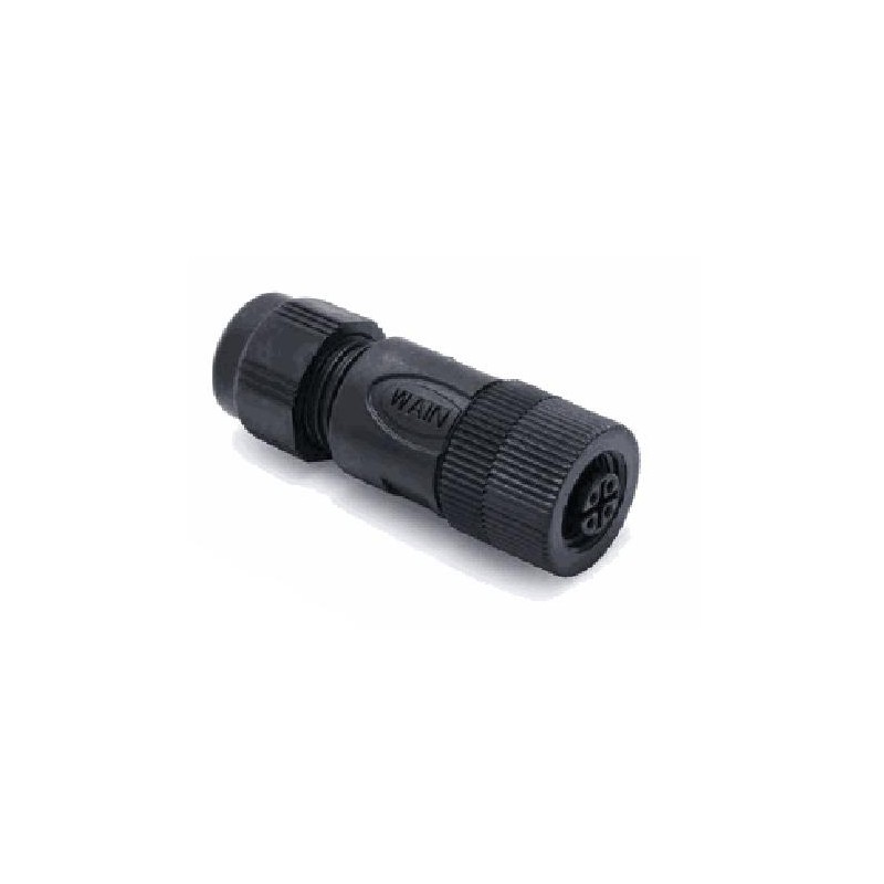 Connecteur femelle M12P, 8 pol., codage A IP67, 2A, non-blindé